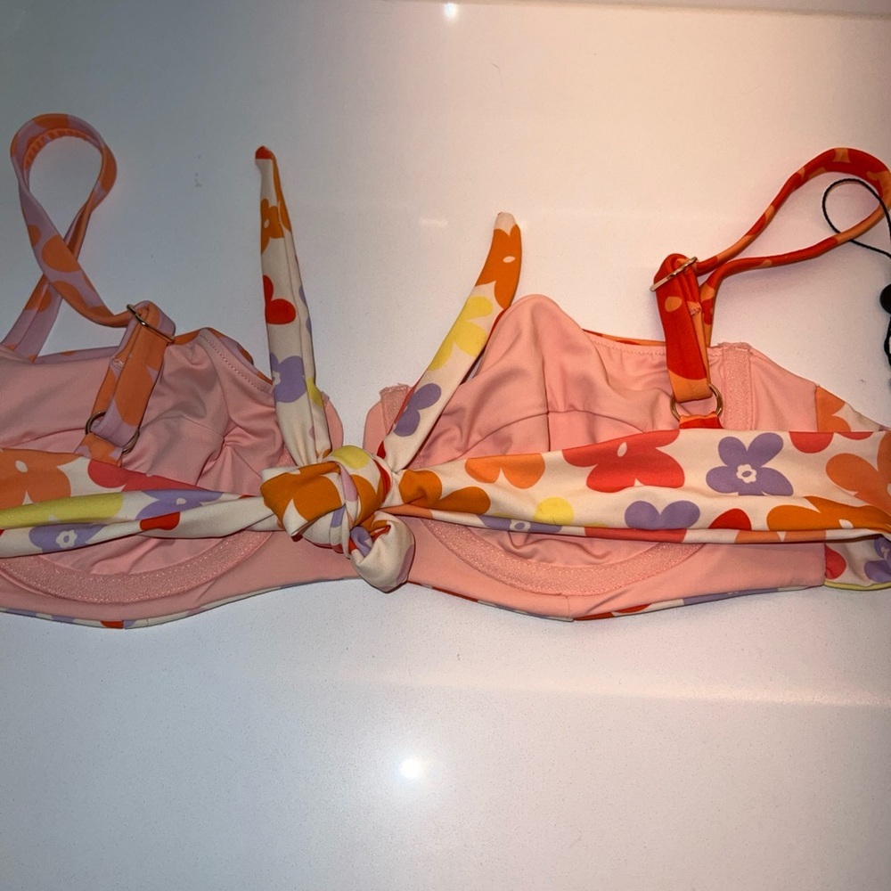Blackbough Floral Bikini - Red, Orange, Pink - Picture 5 of 9